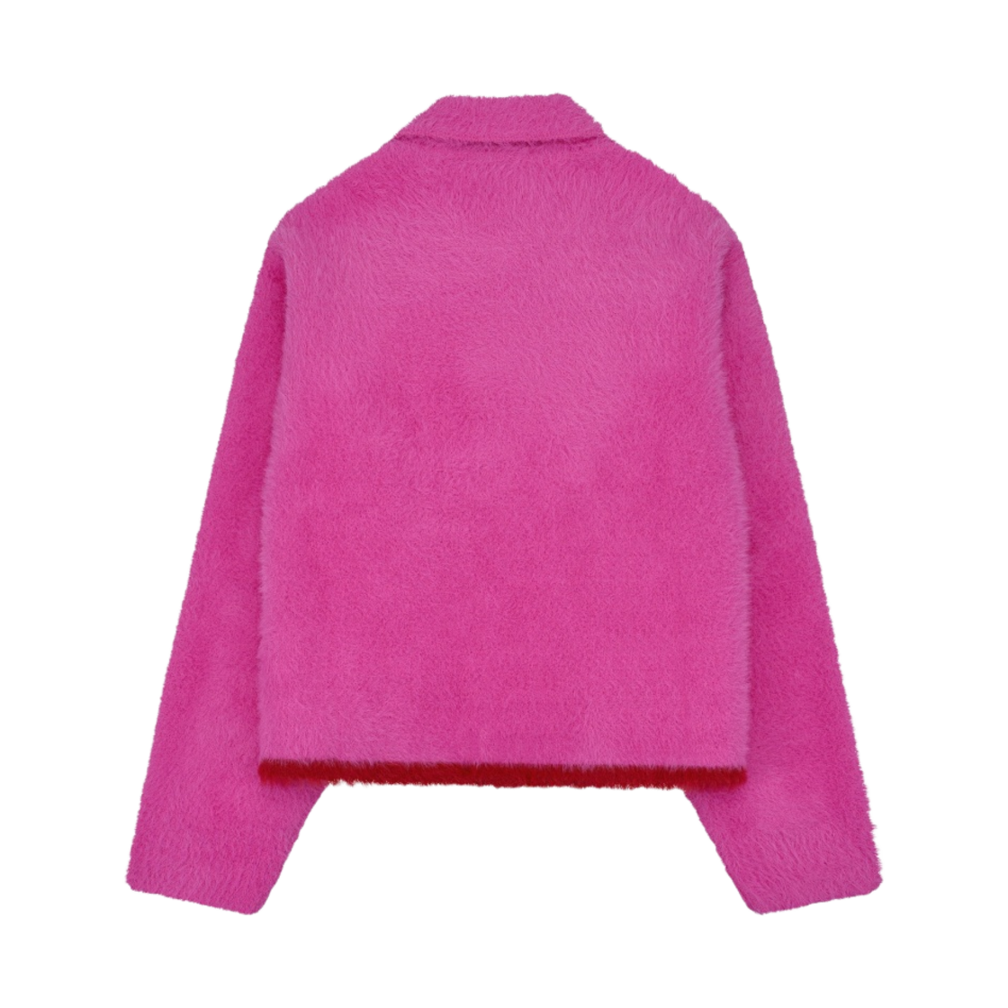(W) 자크뮈스 르 폴로 네브 플러피 롱 슬리브 폴로 핑크((W) Jacquemus Le Polo Neve Fluffy Long Sleeve Polo Pink) - 2