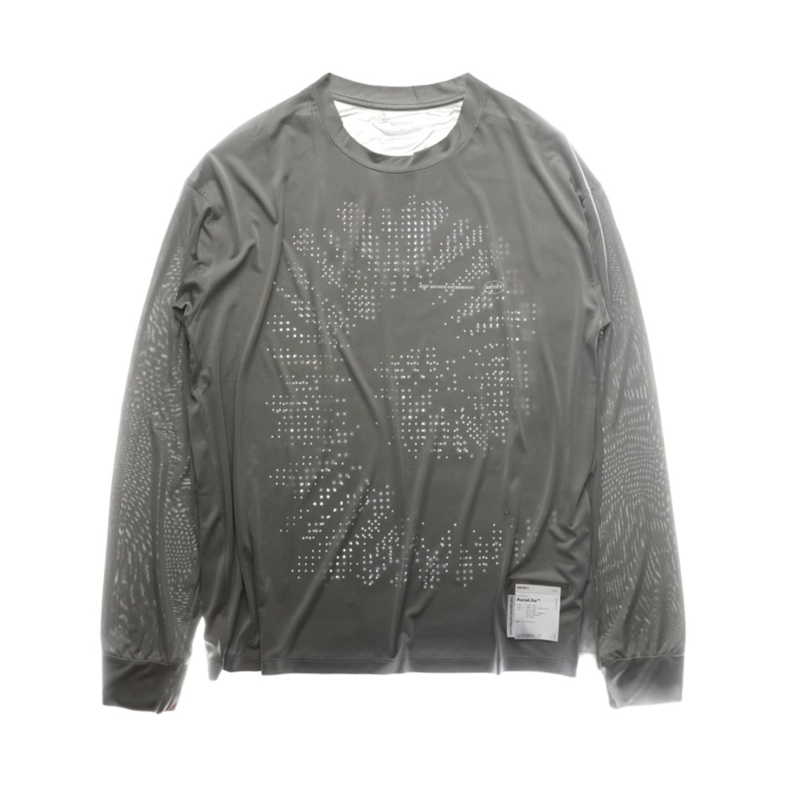 - Satisfy x Post Archive Faction (Paf) Auralite Long T-Shirt Grey