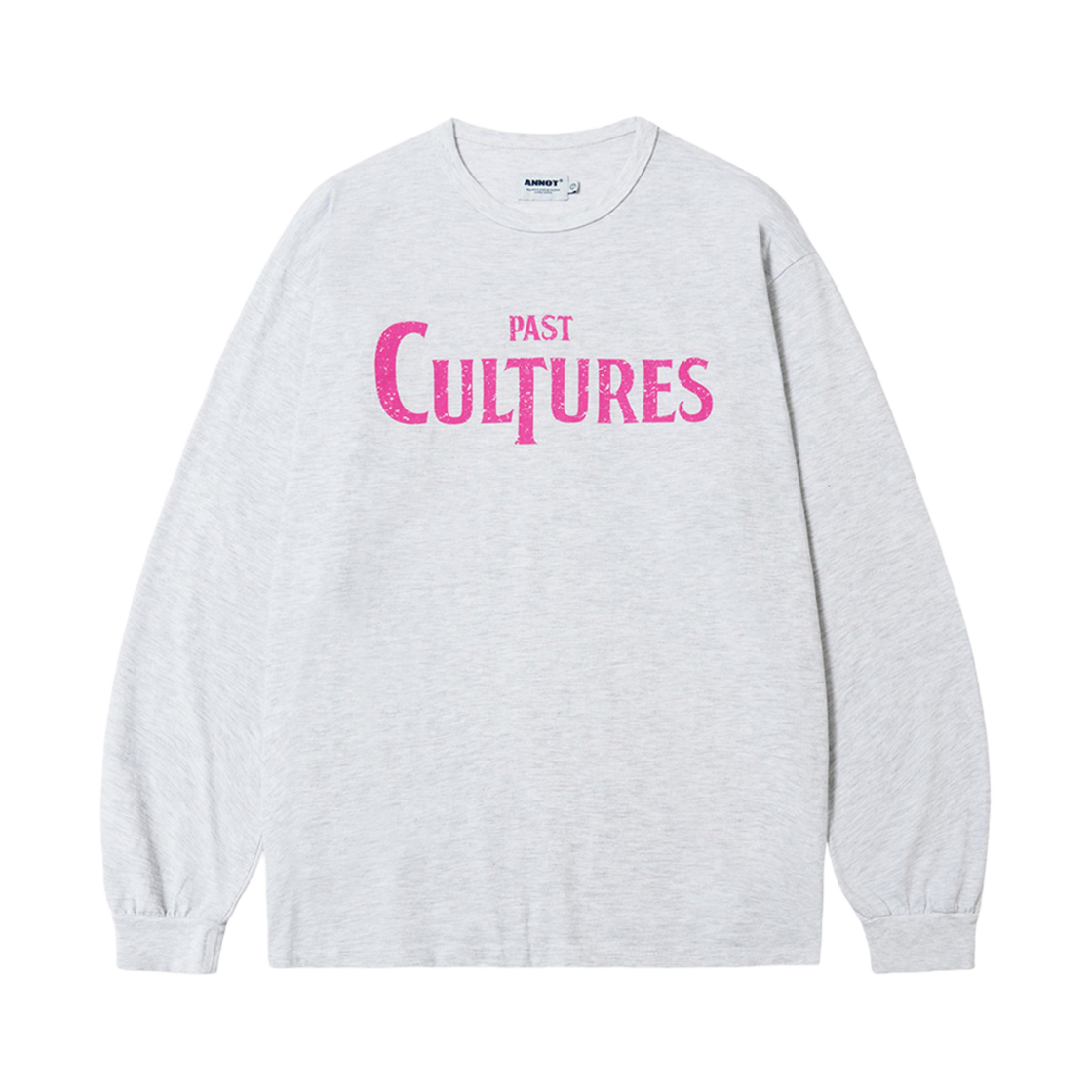 아노트 투어 빈티지 롱슬리브 화이트 멜란지(ANNOT Tour VTG Long Sleeve White Melange)