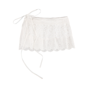 Rubati Heidi Lace Mini Lap Apron White