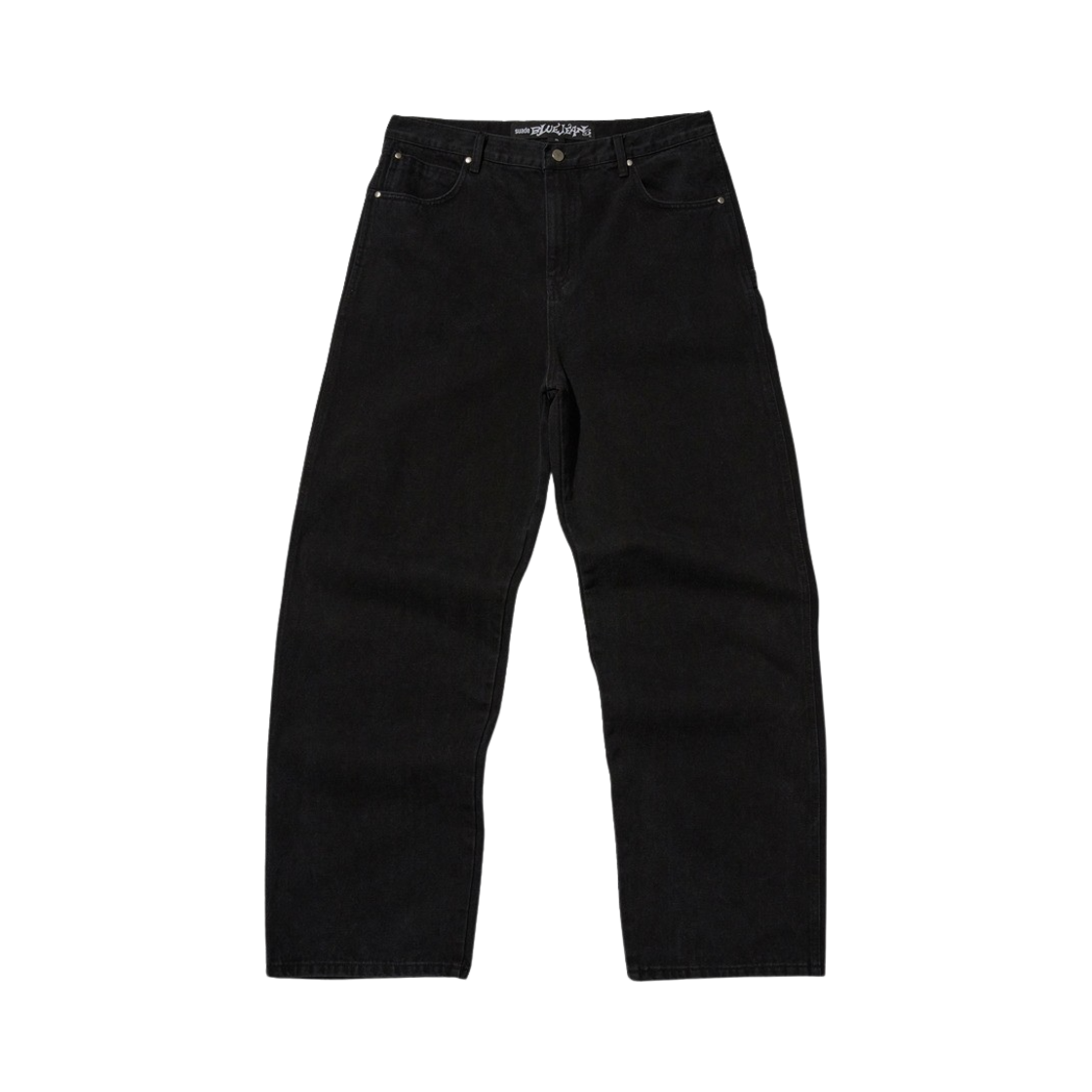 [트리플적립] 스웨이드 배기 데님 블랙([트리플적립] Suade Baggy Denim Black)