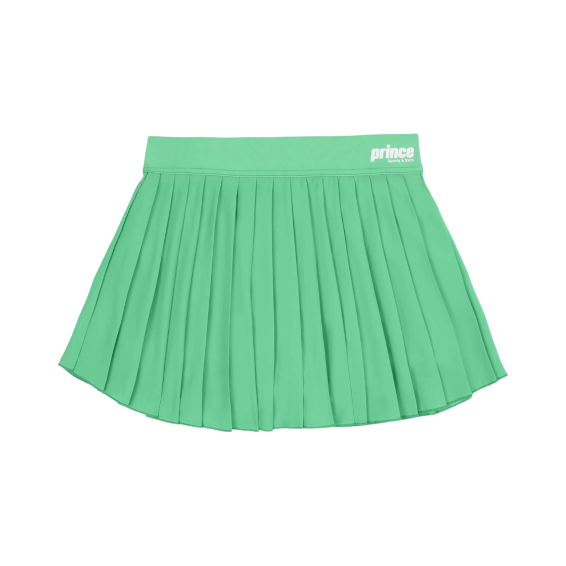 SK005S414PC Sporty & Rich x Prince Sporty Pleated Skirt Clean Mint White
