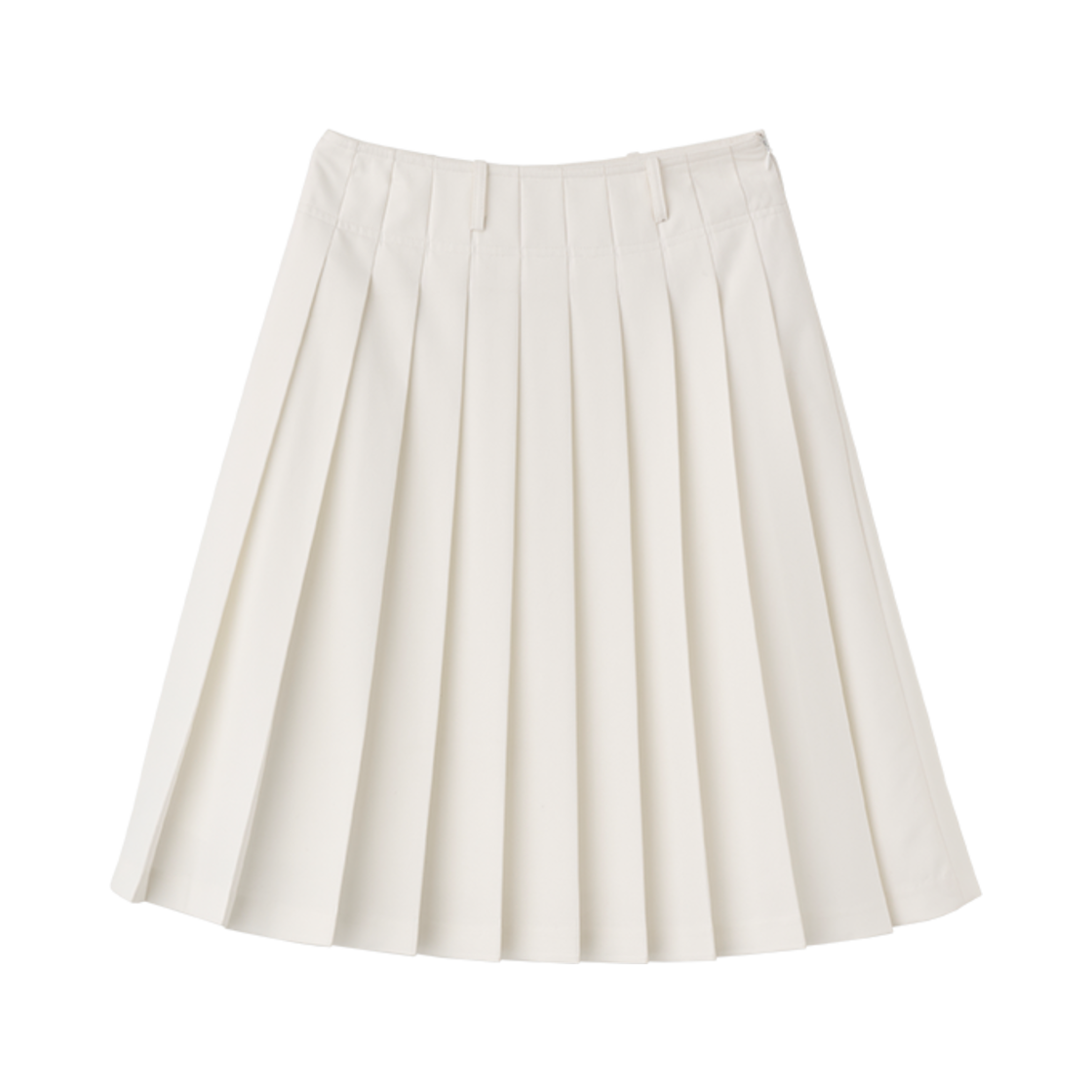 WBE1L13510WH General Idea Woman Fine Pleats Midi Skirt White