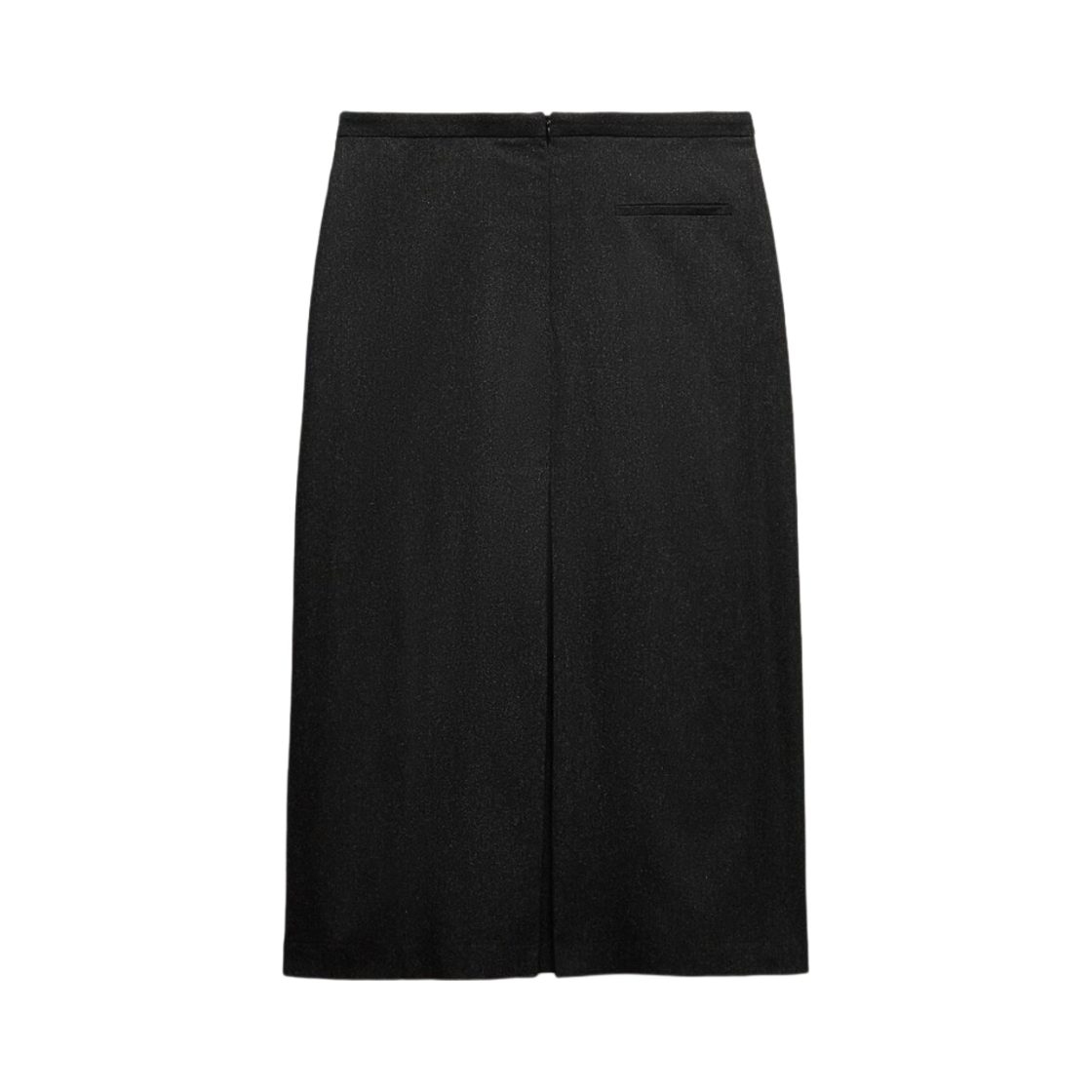 (W) 자라 ZW 울 블렌드 슬릿 스커트 다크 그레이((W) Zara ZW Wool Blend Skirt With Slit Dark Grey) - 2