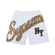 Supreme Big Script Mesh Short White - 24SS