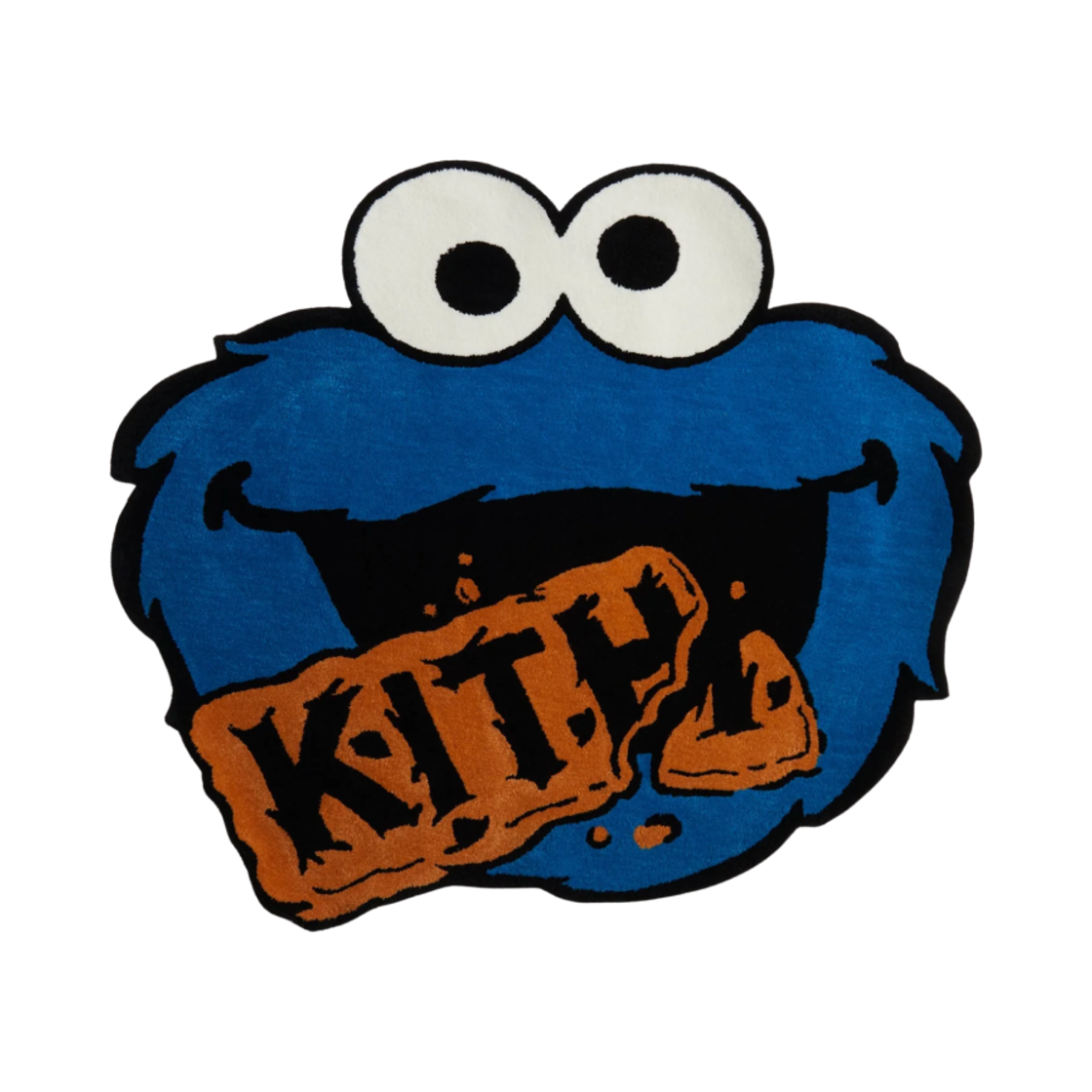 KHL150555-5035 Kith x Sesame Street Cookie Monster Rug Chicory