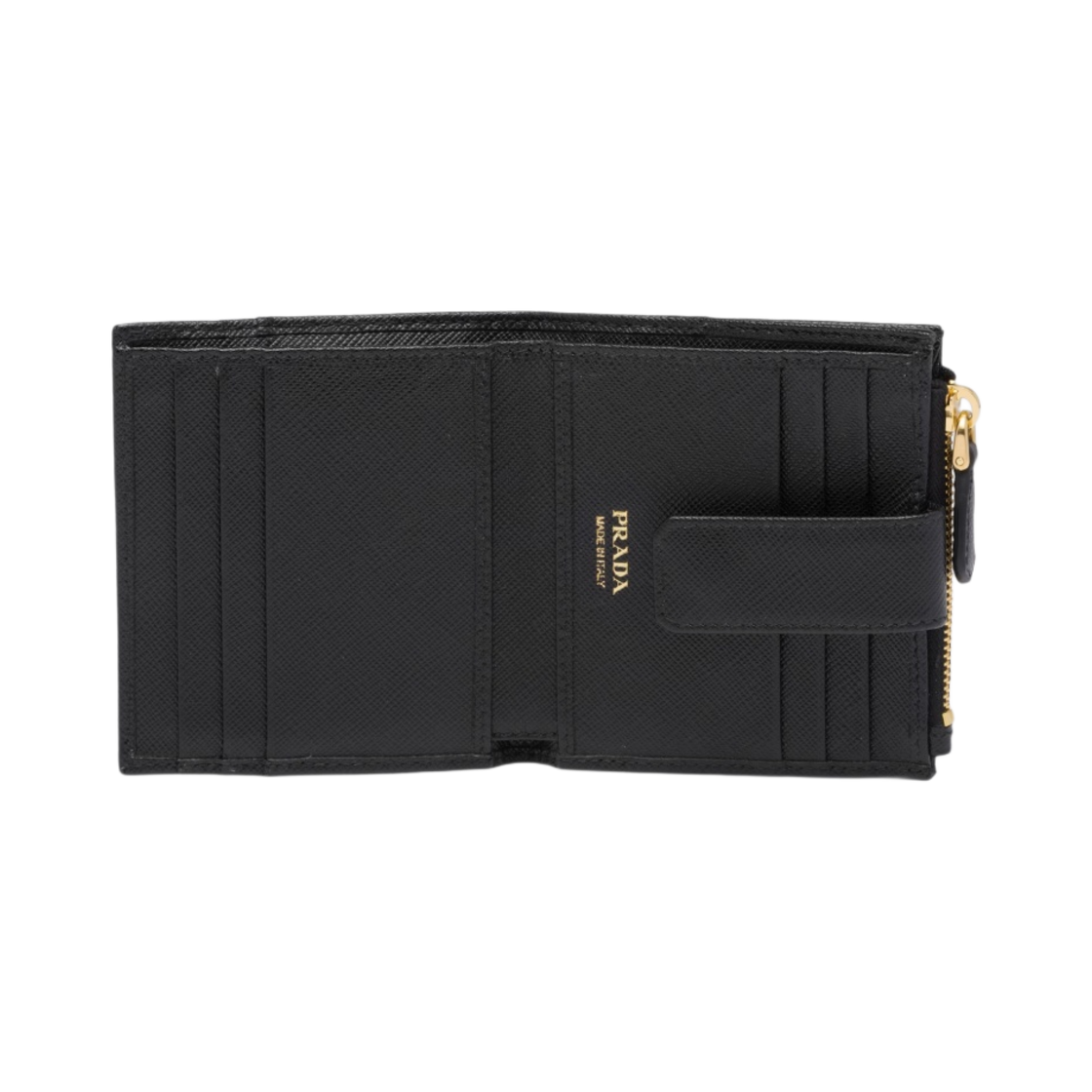 프라다 스몰 사피아노 레더 지갑 블랙(Prada Small Saffiano Leather Wallet Black) - 2