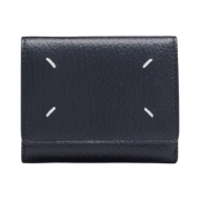 Maison Margiela Zip Compact Tri-Fold Wallet Black