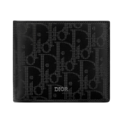 Dior Wallet Galaxy Leather Black Dior Oblique