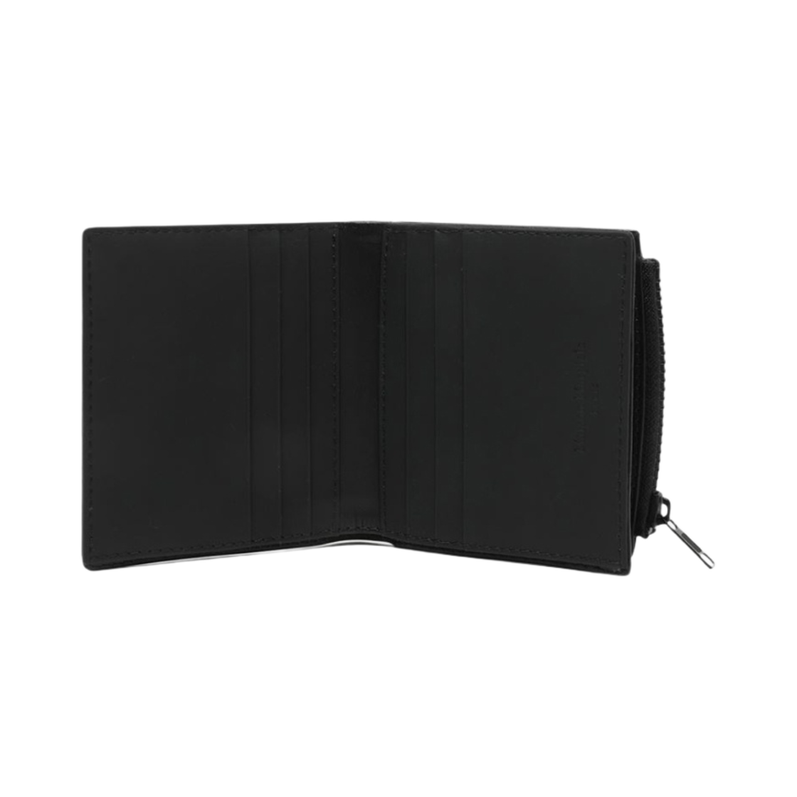 메종 마르지엘라 미디움 폴드 아웃 레더 지퍼 지갑 블랙(Maison Margiela Medium Fold-Out Leather Zipped Wallet Black) - 2