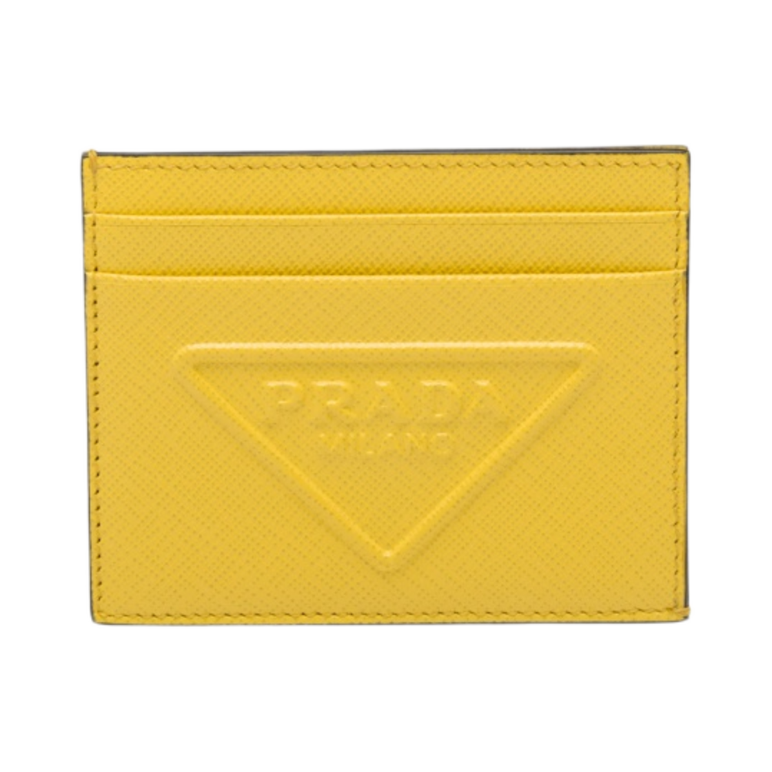 프라다 사피아노 레더 카드 홀더 써니 옐로우(Prada Saffiano Leather Card Holder Sunny Yellow) - 1