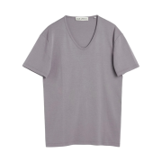 Our Legacy U Neck T-Shirt Antique Lavender Crisp Cotton