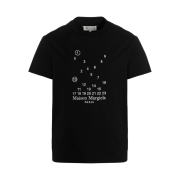Maison Margiela Numeric Logo Mako Cotton T-Shirt Black (Four Stiches)