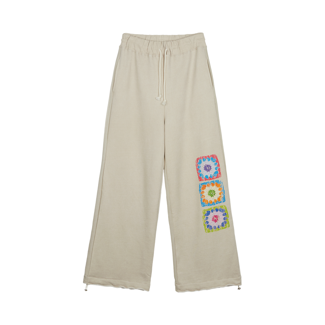 R4AN011OTOS ROCCI ROCCI Crochet 2way Sweat Pants Beige Oat