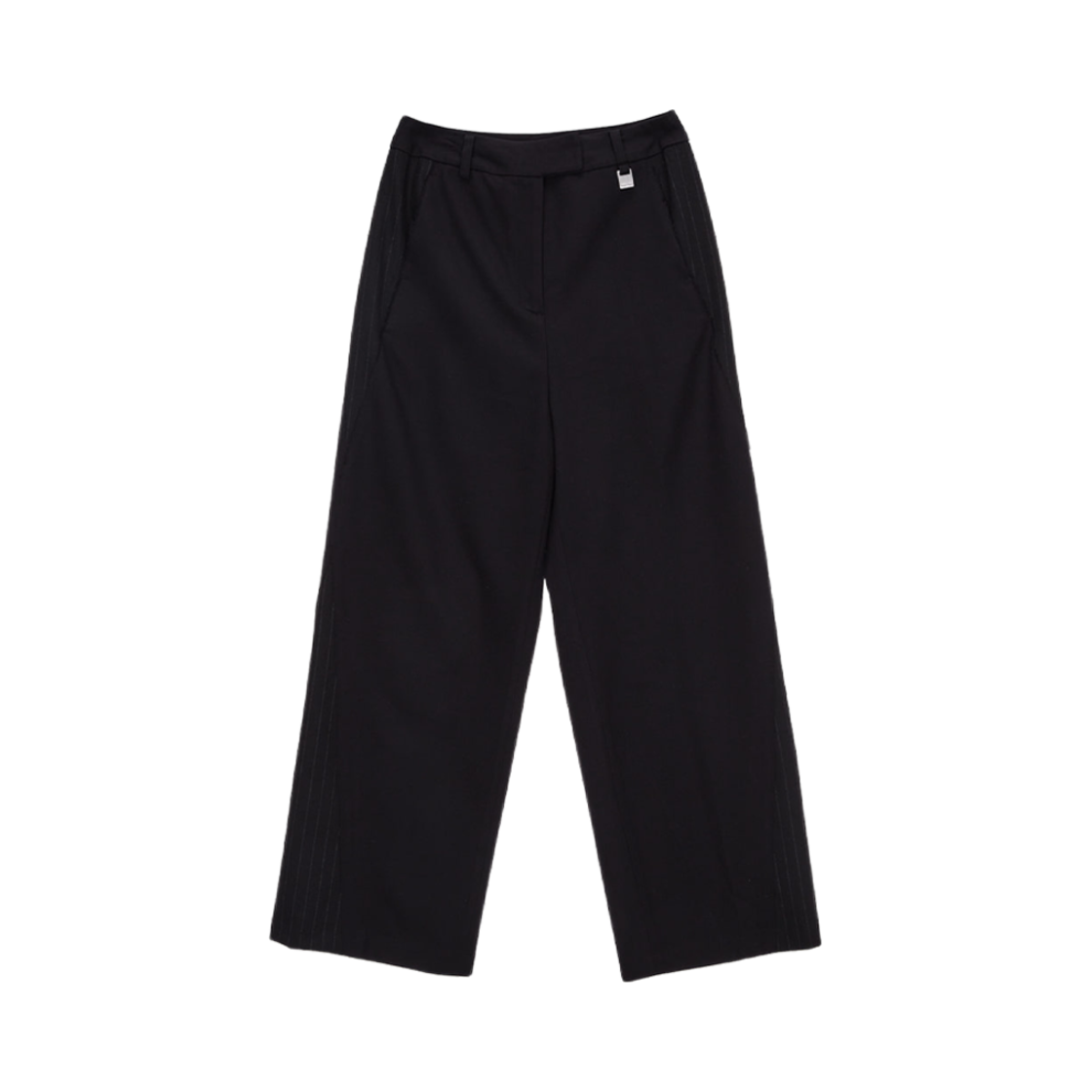 MK229OPT050M0BB (W) Matin Kim Stripe Mix Wide Trouser Black