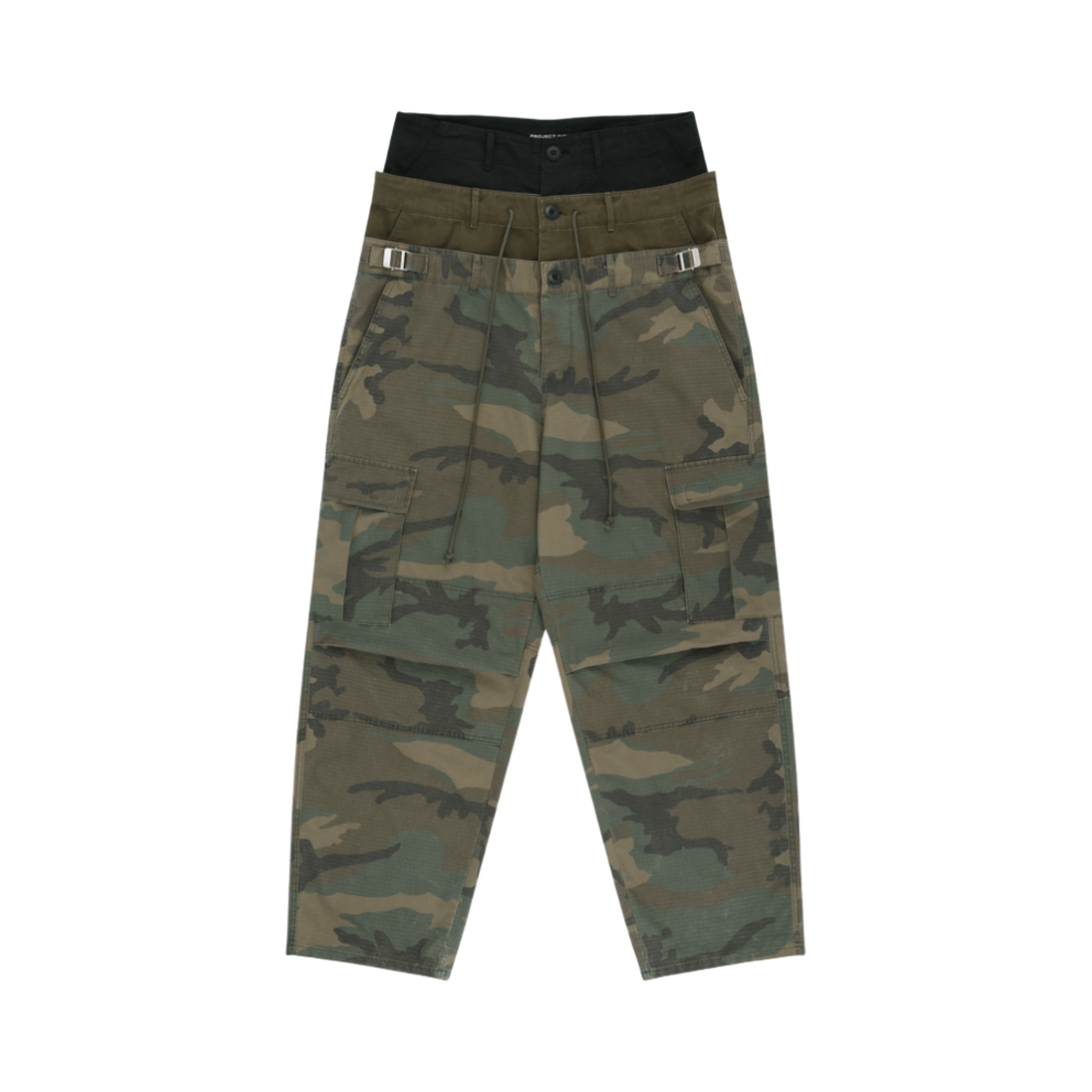 프로젝트 G/R 3 레이어드 카고 팬츠 카모(Project G/R 3 Layered Cargo Pants Camo)