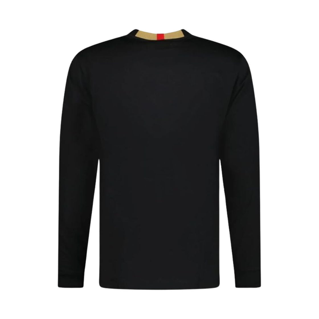 버버리 체크 넥 스웨트셔츠 블랙(Burberry Check Neck Sweatshirt Black) - 2