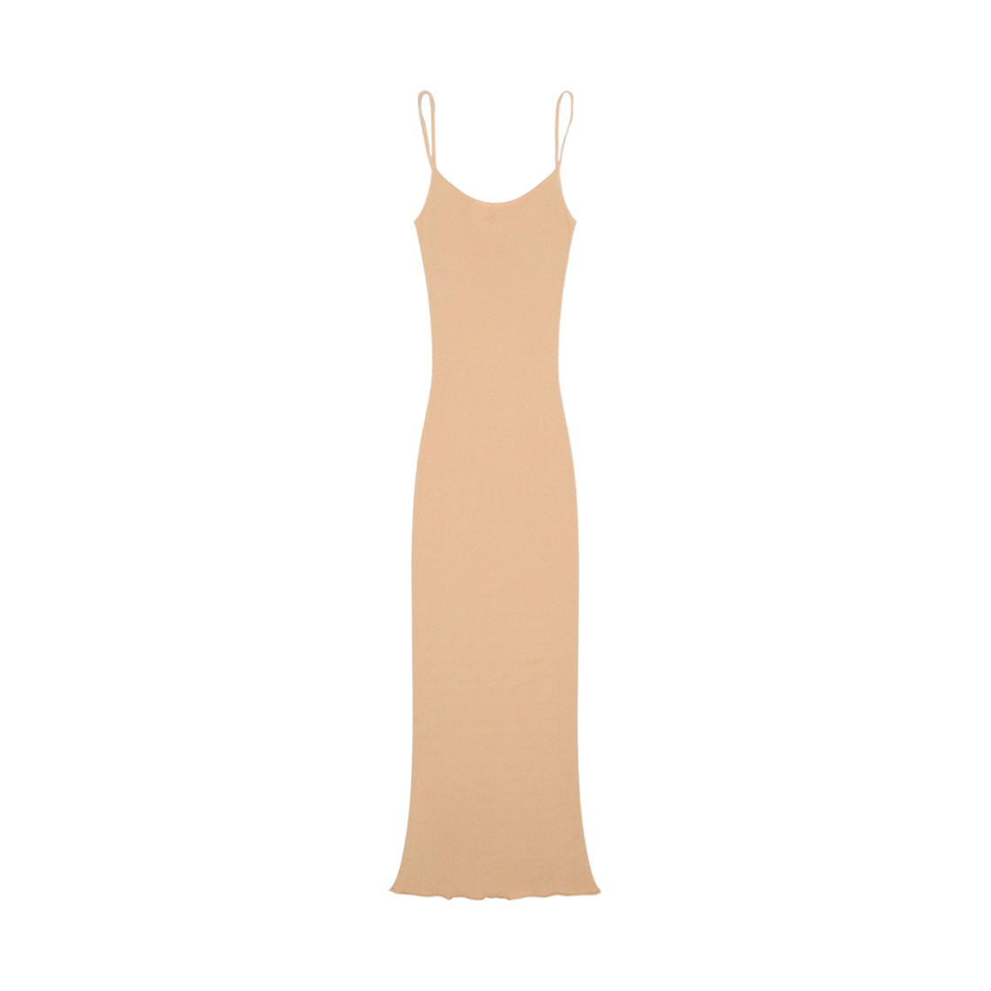 (W) 에스엠에프케이 와일드월드 머메이드 니트 실크 브레이스 드레스 위트((W) SMFK Wildworld Mermaid Knitted Silk Brace Dress Wheat)