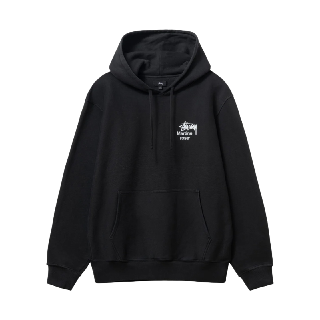 스투시 x 마틴 로즈 콜라주 피그먼트 다이드 후드 블랙(Stussy x Martine Rose Collage Pigment Dyed Hoodie Black) - 2