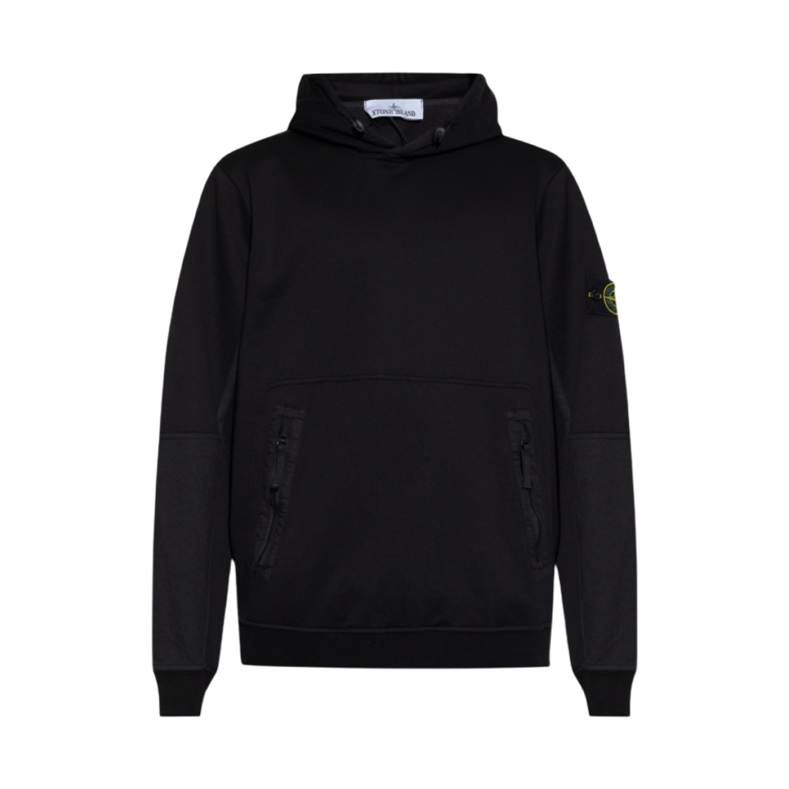 801565777-V0029 Stone Island 65777 Light Hooded Sweatshirt Black - 24SS