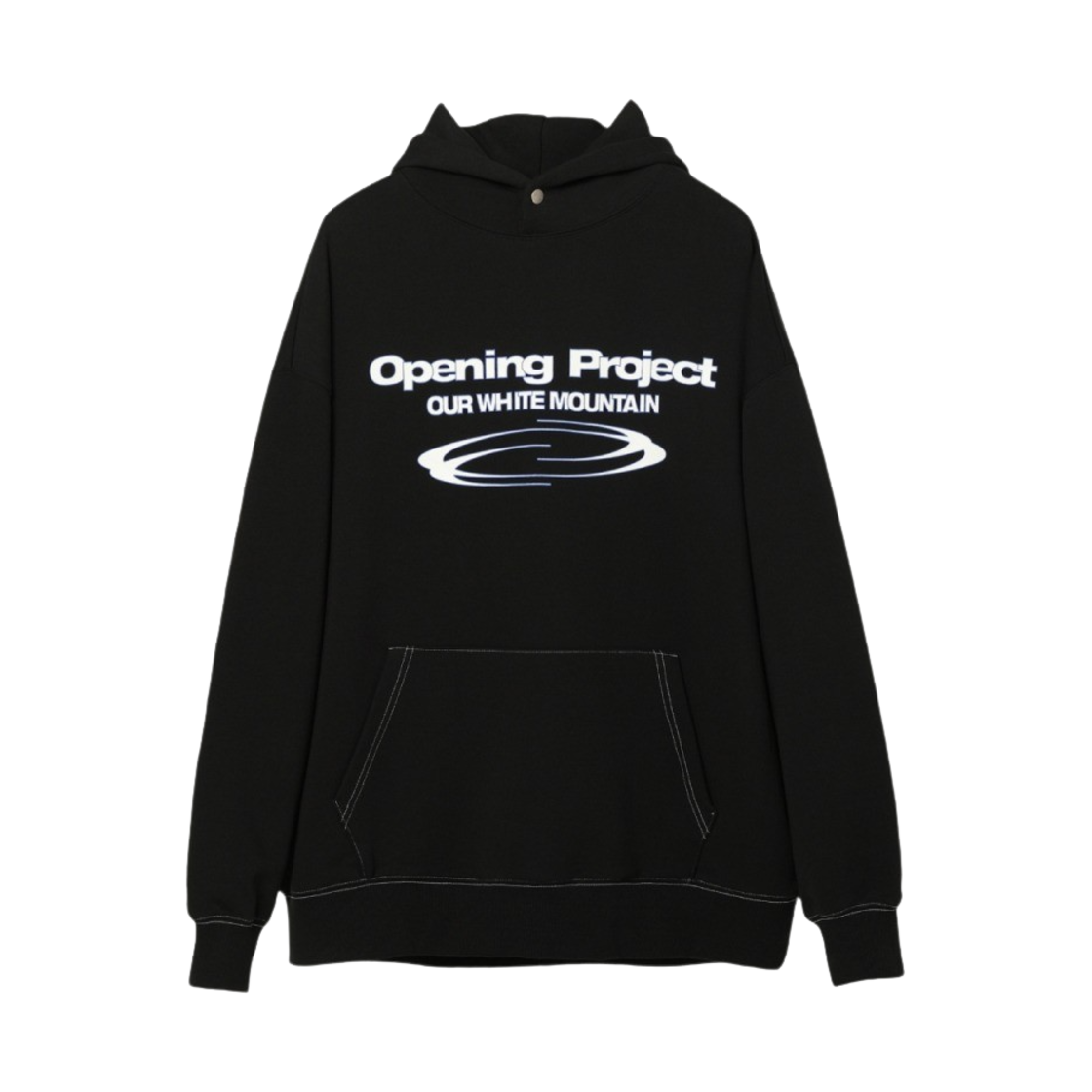 오프닝프로젝트 아이덴티티 후디 블랙