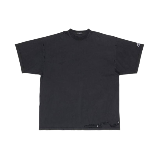 (W) Balenciaga 3b Sports Icon Repaired T-Shirt Oversized Black