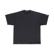 (W) Balenciaga 3b Sports Icon Repaired T-Shirt Oversized Black