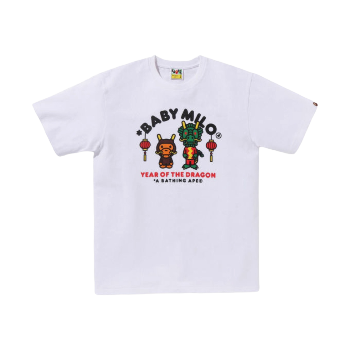 베이프 이어 오브 더 드래곤 베이비 마일로 티셔츠 화이트(Bape Year of the Dragon Baby Milo T-Shirt White) - 1