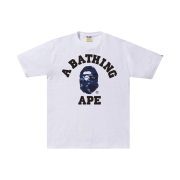 BAPE Color Camo College T-Shirt White Navy