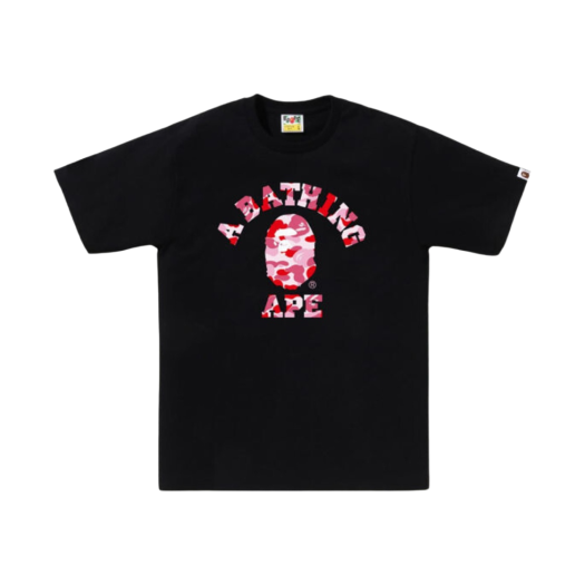 - BAPE ABC Camo College T-Shirt Black Pink