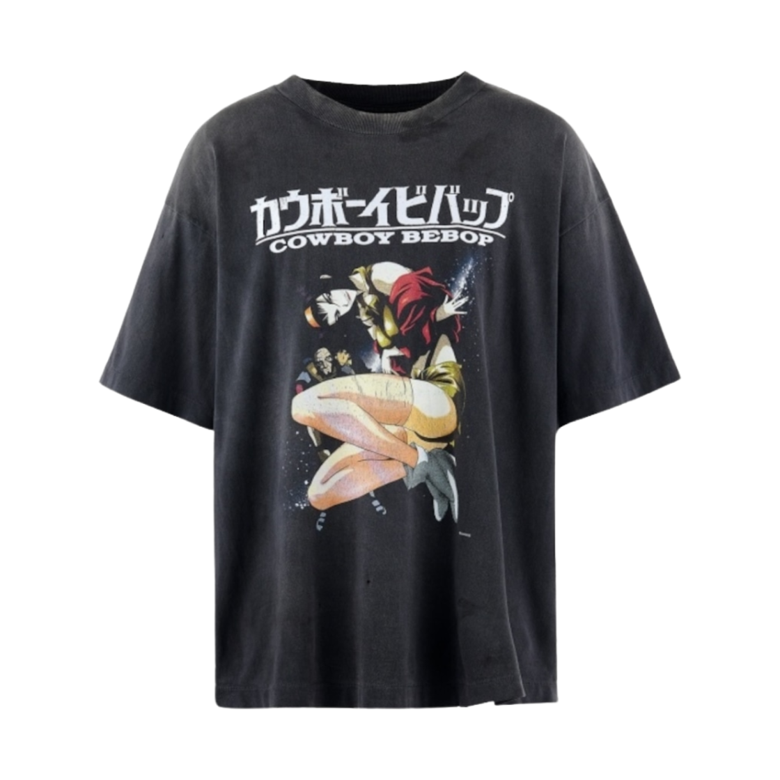 세인트 마이클 x 카우보이 비밥 숏슬리브 티셔츠 블랙 - 25SS(Saint Mxxxxxx x Cowboy Bebop S/S T-Shirt Black - 25SS)