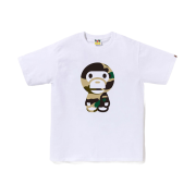 BAPE Giant 1st Camo Big Baby Milo T-Shirt White Yellow