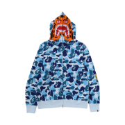BAPE ABC Camo Tiger Full Zip Hoodie Blue