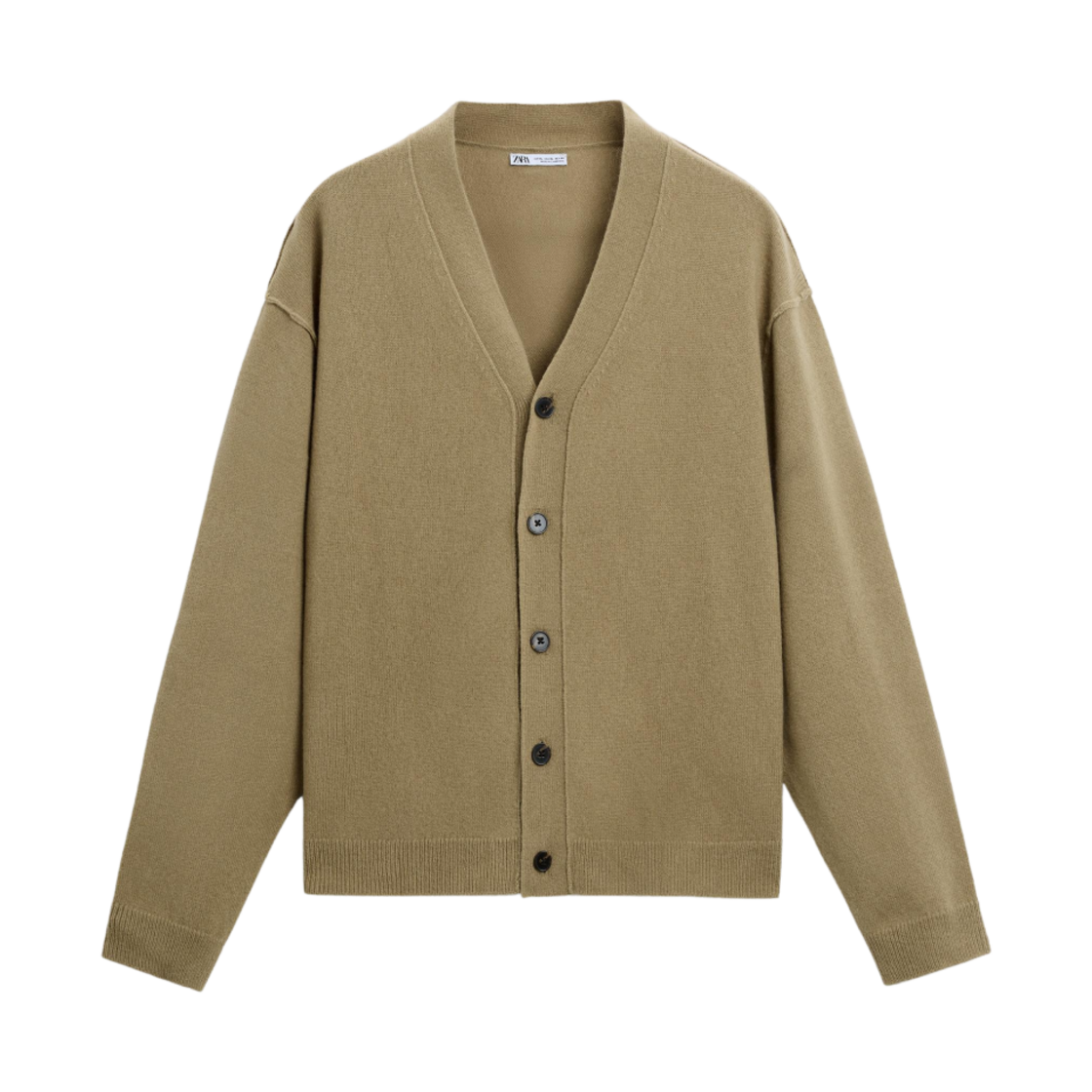 자라 메리노 울 니트 가디건 올리브 그린(Zara Merino Wool Knit Cardigan Olive Green)