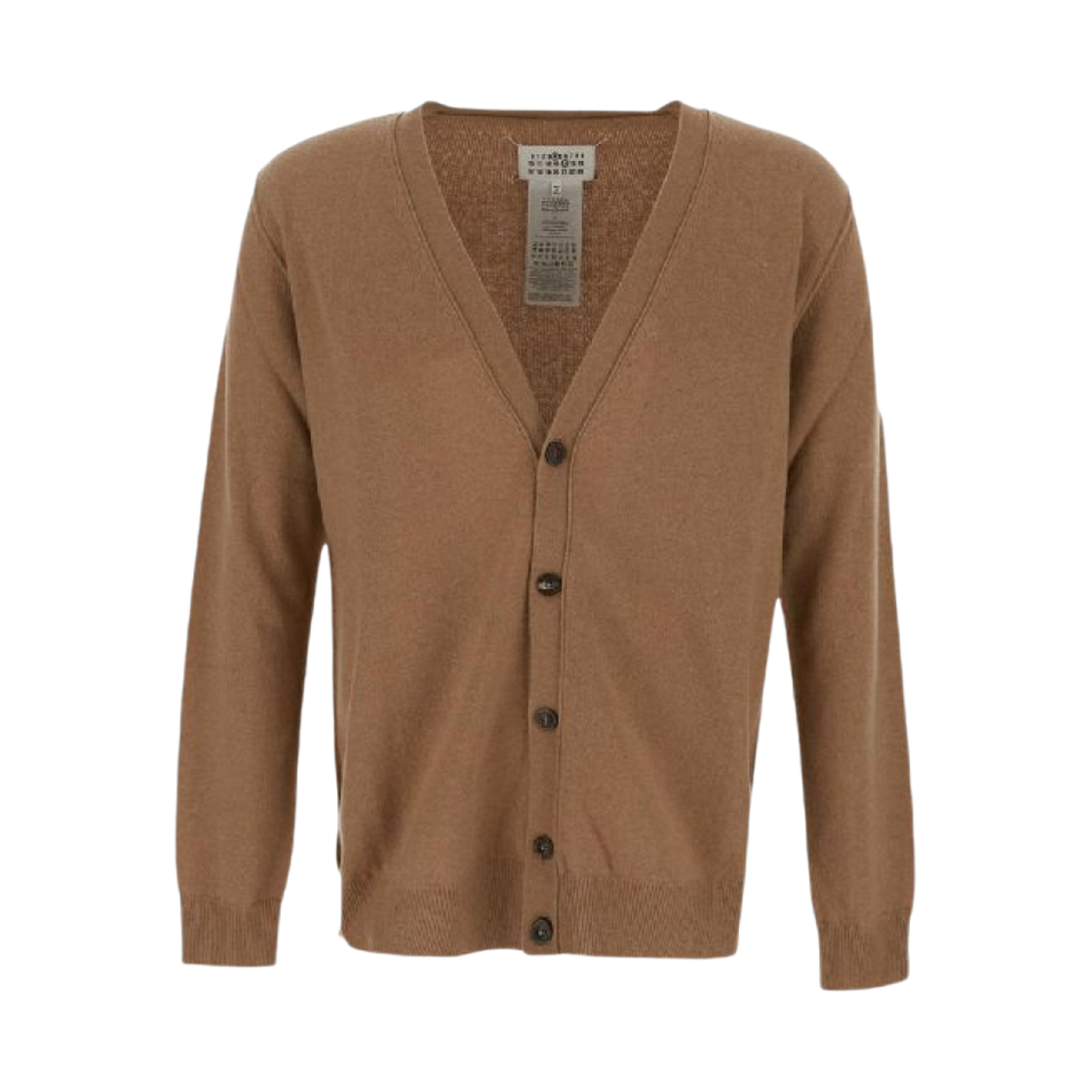 SI1HA0011S17783131 Maison Margiela Cashmere Cardigan Almond