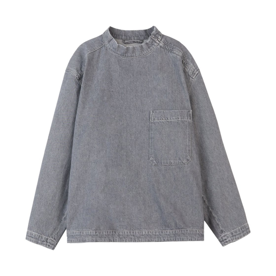 르메르 지퍼 탑 데님 스톤 그레이(Lemaire Zipped Top Denim Stone Grey) - 1