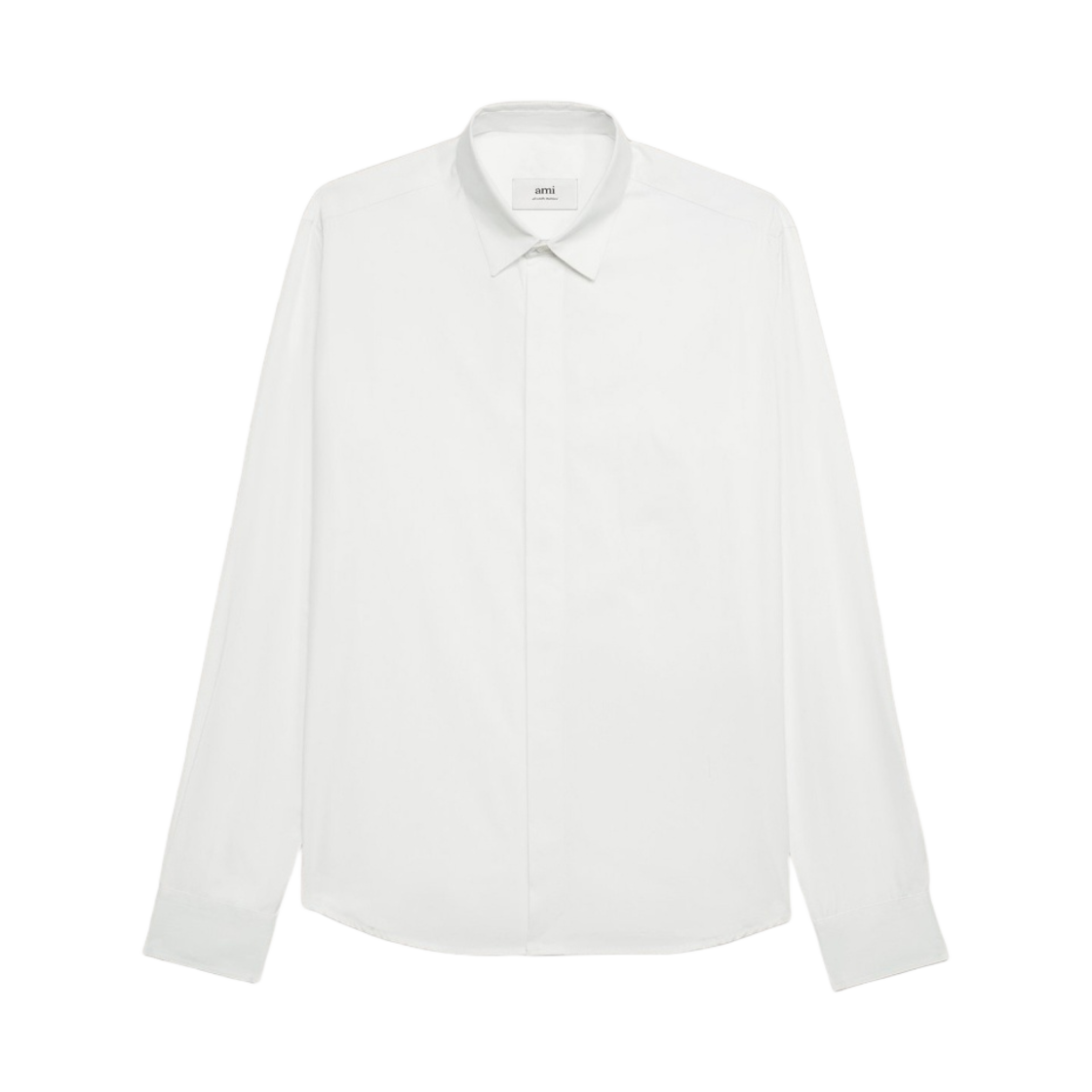아미 토날 하트 로고 셔츠 화이트(AMI Tonal de Coeur Shirt White)