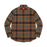 Supreme Plaid Flannel Shirt Black - 22FW