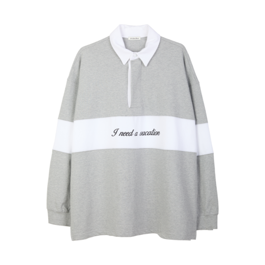 BB25LT006GR Broken Beat Pk Collar Shirt Grey