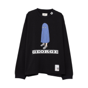 Maison Mihara Yasuhiro George Printed L/S T-Shirt Black