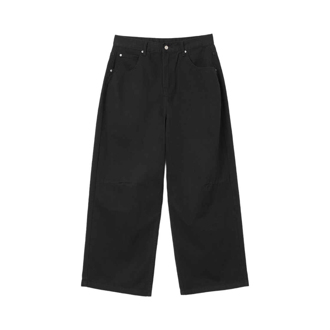 ML268BK Millo Archive Loose Straight Denim Pants Black