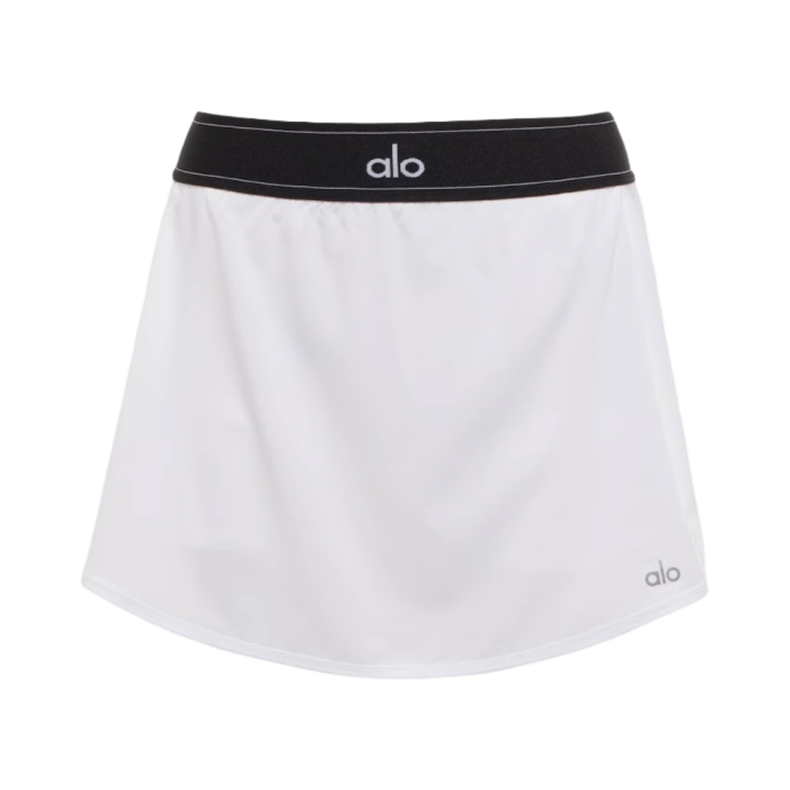 (W) 알로 요가 매치 포인트 테니스 스커트 화이트((W) Alo Yoga Match Point Tennis skirt White)