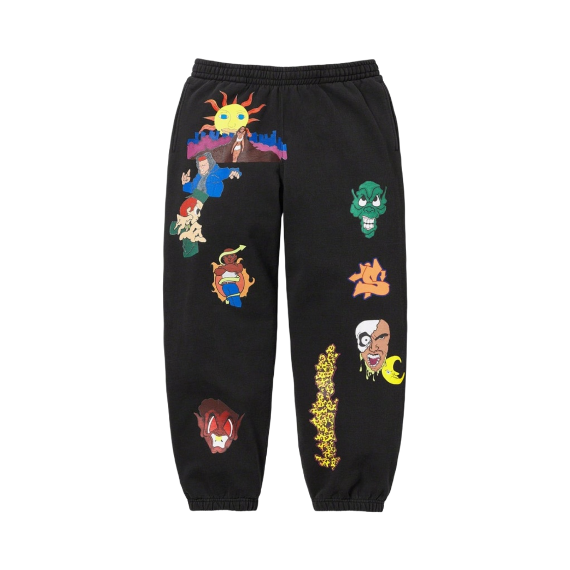 슈프림 선라이즈 스웨트팬츠 블랙 - 23FW