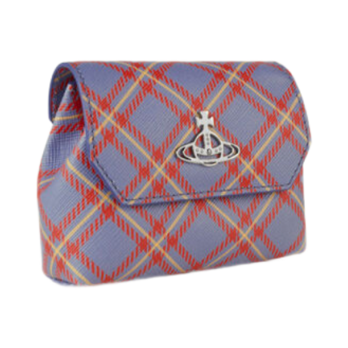 비비안 웨스트우드 나노 체인 파우치 블루 오렌지 타탄(Vivienne Westwood Nano Chain Pouch Blue Orange Tartan) - 2