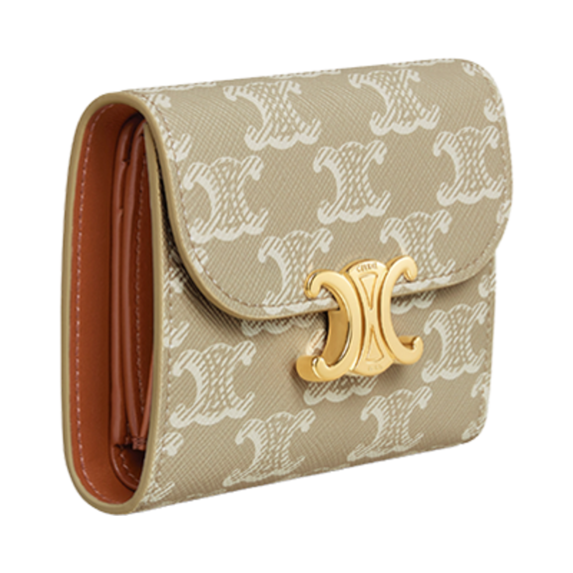 셀린느 스몰 월렛 트리옹프 트리옹프 캔버스 그레지(Celine Small Wallet Triomphe in Triomphe Canvas Grege) - 2