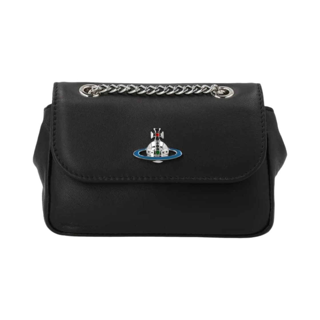 비비안 웨스트우드 나파 레더 스몰 체인 퍼스 블랙(Vivienne Westwood Nappa Leather Small Purse with Chain Black)