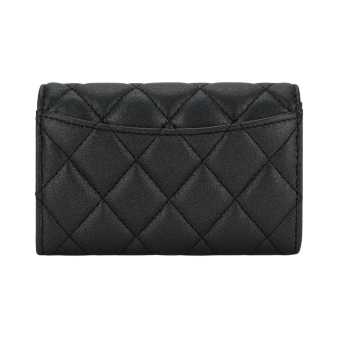 샤넬 클래식 카드 홀더 펄리 램스킨 & 블랙 메탈 블랙(Chanel Classic Card Holder Pearly Lambskin & Black) - 3
