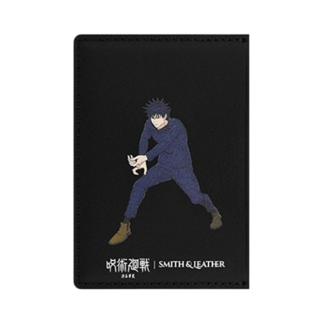 - Smith & Leather x Jujutsu Kaisen Leather Card Wallet Fushiguro Megumi