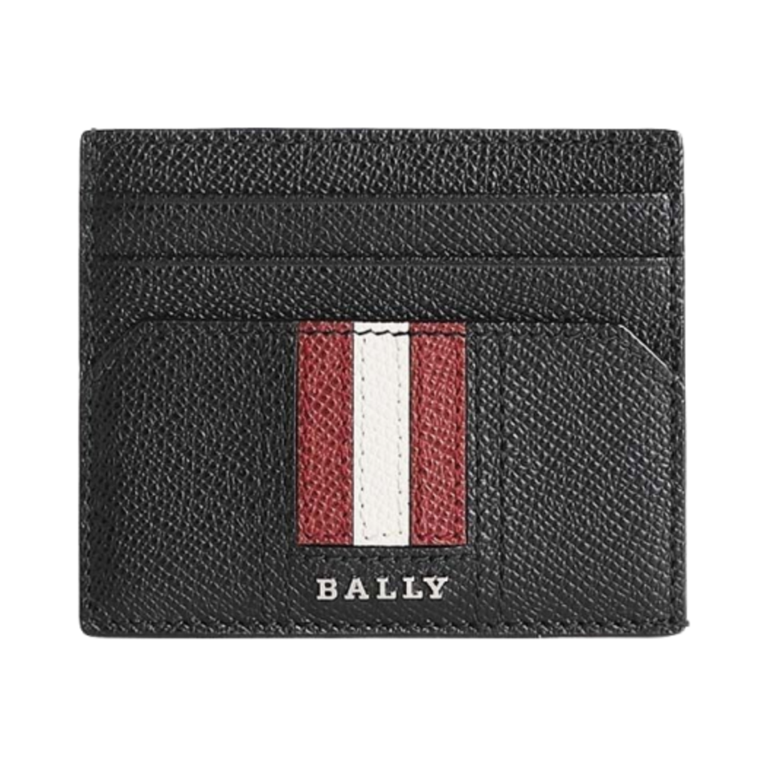 6224218 Bally Talbyn Leather Card Holder Black