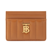 Burberry Quilted Leather Lola Card Case Marple Brwon